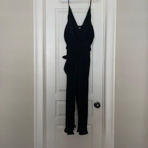 Stelen jumpsuit with ruffles hem trim